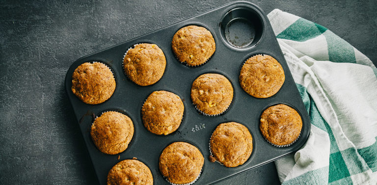 Maismuffins zum Frühstück - Rezept für vegetarische, herzhafte Muffins