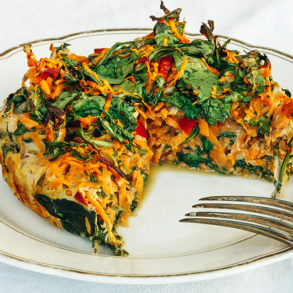 Gesundes Frühstück, gesund frühstücken, Frühstück Rezept, gesund frühstücken Rezept, Auflauf Rezept, Auflauf vegetarisch, Süßkartoffel, Auflauf