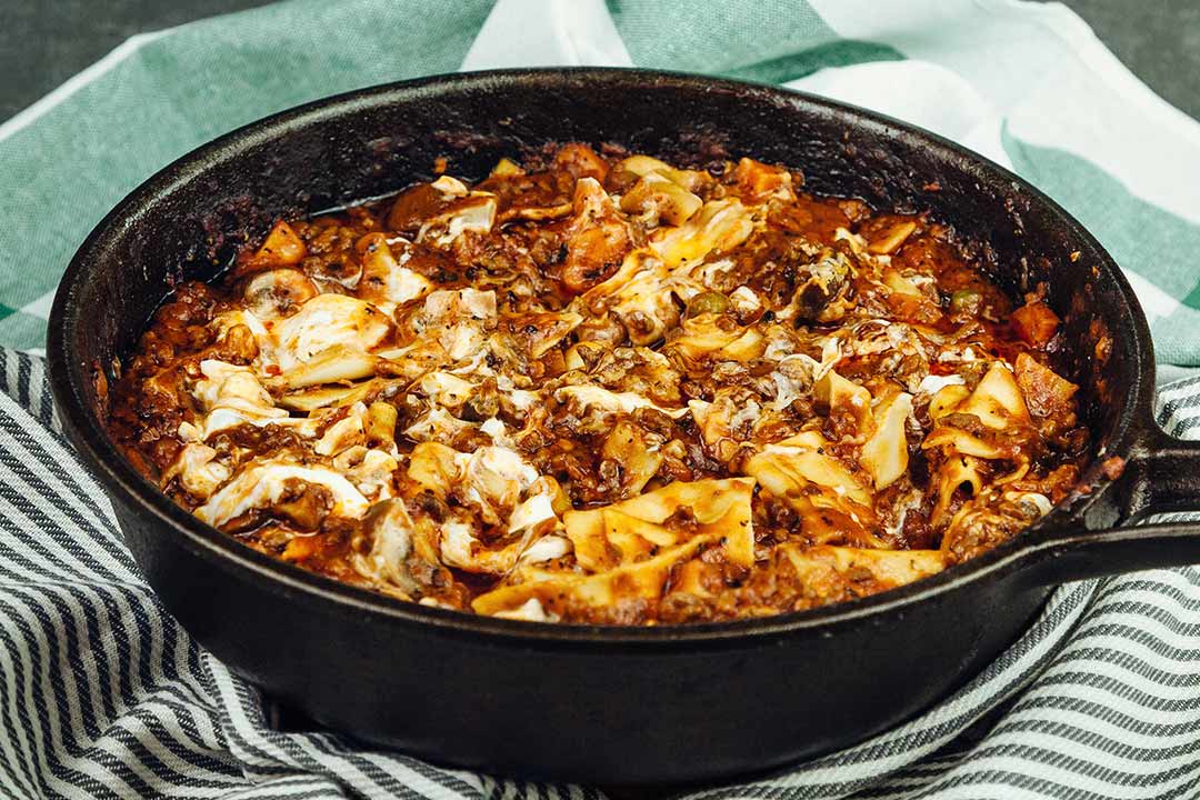 Geniales Rezept Lasagne Bolognese Mal Anders Schnell Aus Der Pfanne