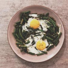 grüne Bohnen zum frühstück