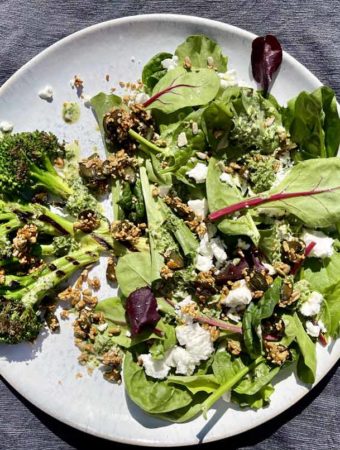 Rezept mit Brokkoli und Salat