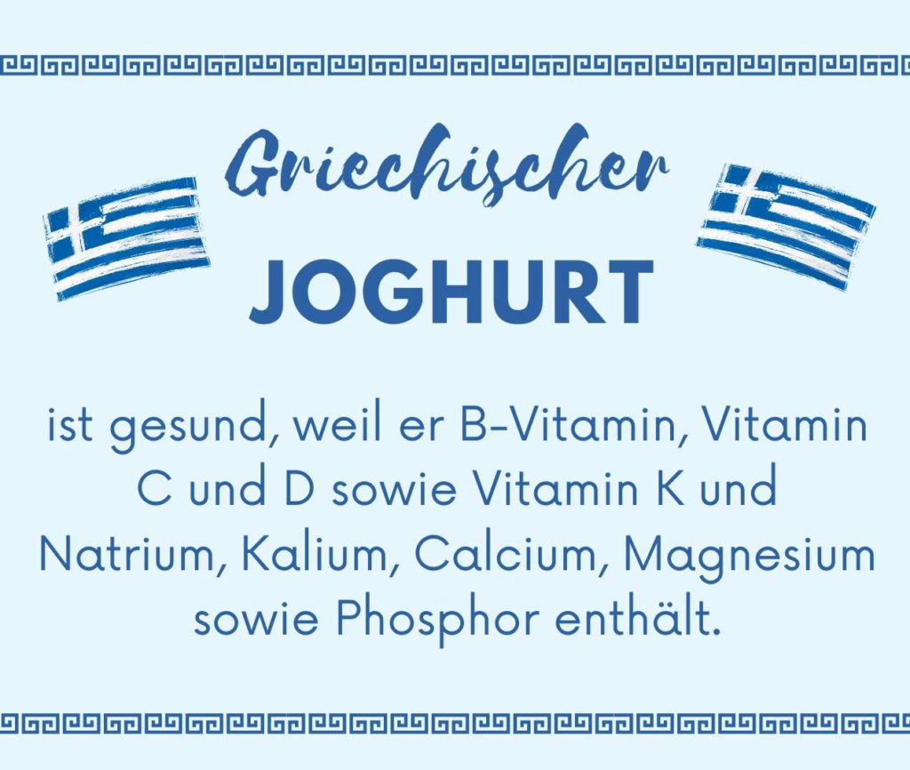 Griechischer Joghurt enthält viele Mineralstoffe