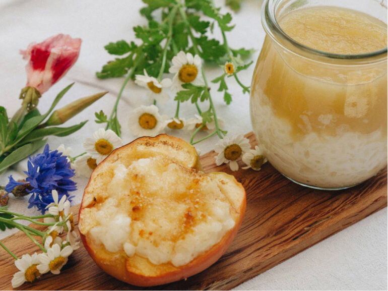 Milchreis kochen leicht gemacht: Milchreis im Apfel aus dem Ofen