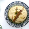 Original Hummus Rezept mir einem Zimt-Knoblauch-Öl-Topping