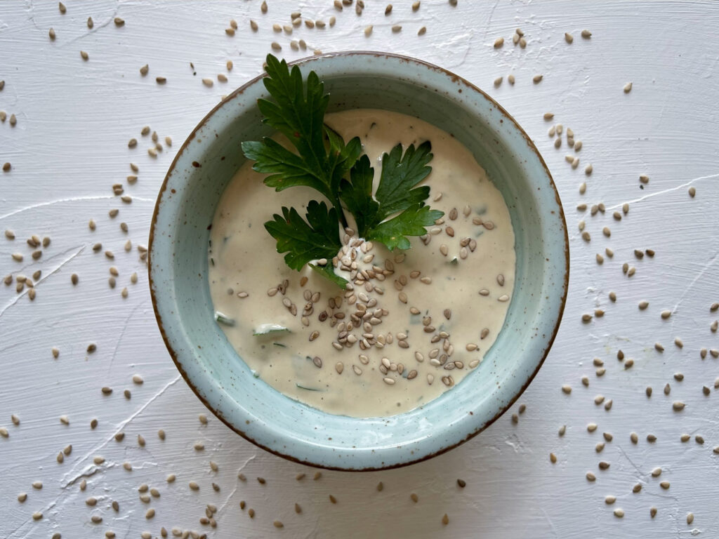 Einfaches Tahin Dressing