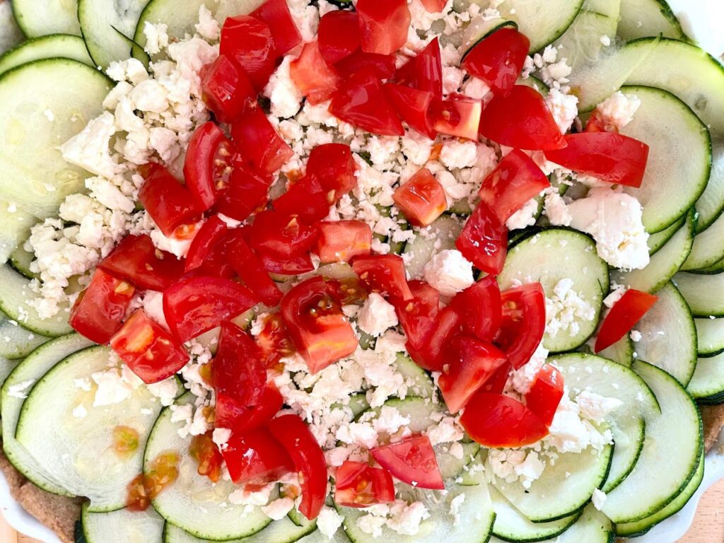 Einfache und gesunde Zutaten für die Quiche