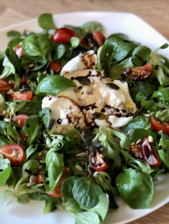 Wintersalat mit Büffelmozzarella
