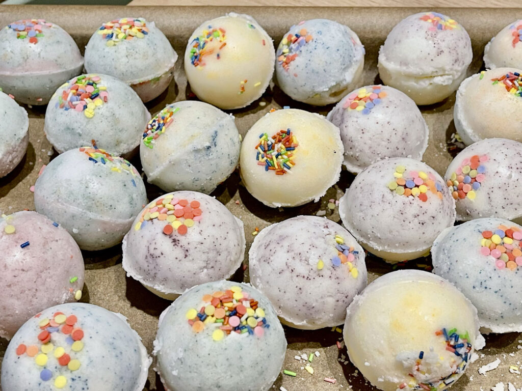 Badebomben mit Streuseln